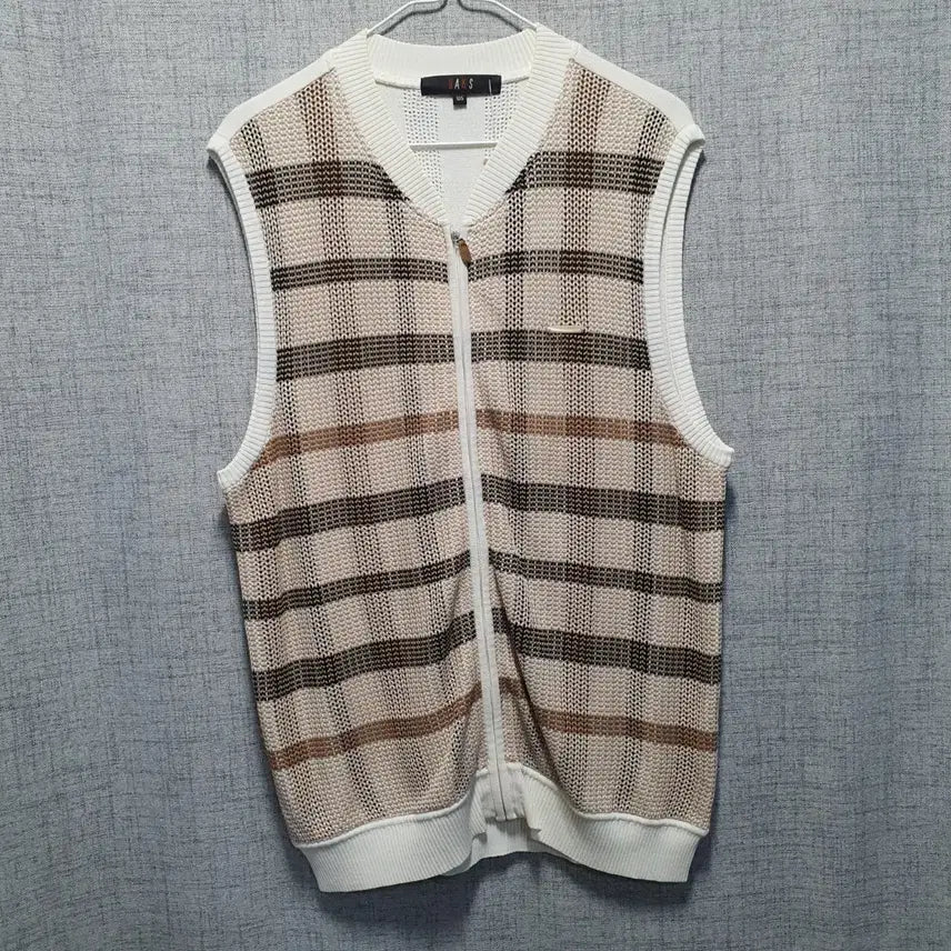 [BUNJANG] Daks Men's Check Knit Vest 105 / 닥스 남성 체크 니트 조끼 베스트 105
