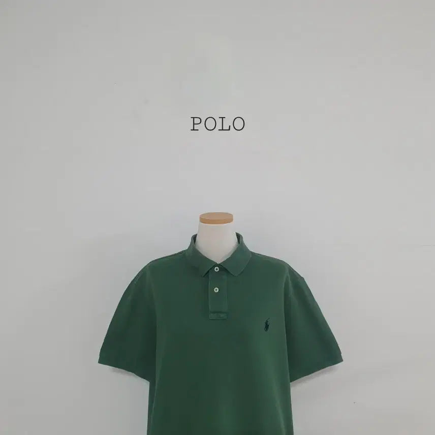 [BUNJANG] Polo Ralph Lauren Green Short-Sleeve Polo Shirt - Size M / 세일)No.26072906 큐알 폴로 랄프로렌 그린 반팔 카라티