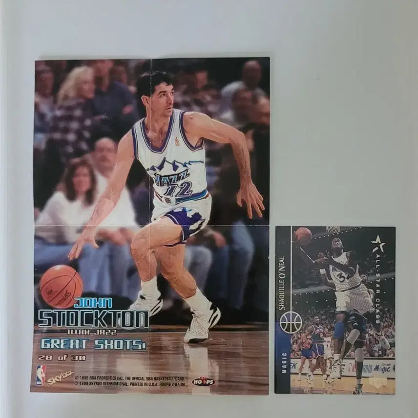 [BUNJANG] 1997-98 NBA Hoops Great Shots John Stockton #28 Hall of Fame / 1997-98 NBA Hoops 그레이트 샷 존 스톡턴 #28 명예의 전당