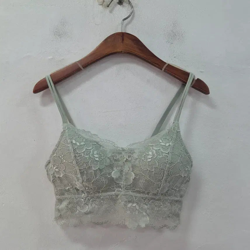 [BUNJANG] Gu Lace Bralette - Mint / Gu 레이스 브라렛 민트