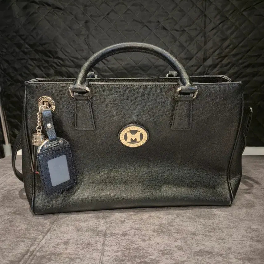 [BUNJANG] MCM Black Tote Bag / 메트로시티 블랙 토트백