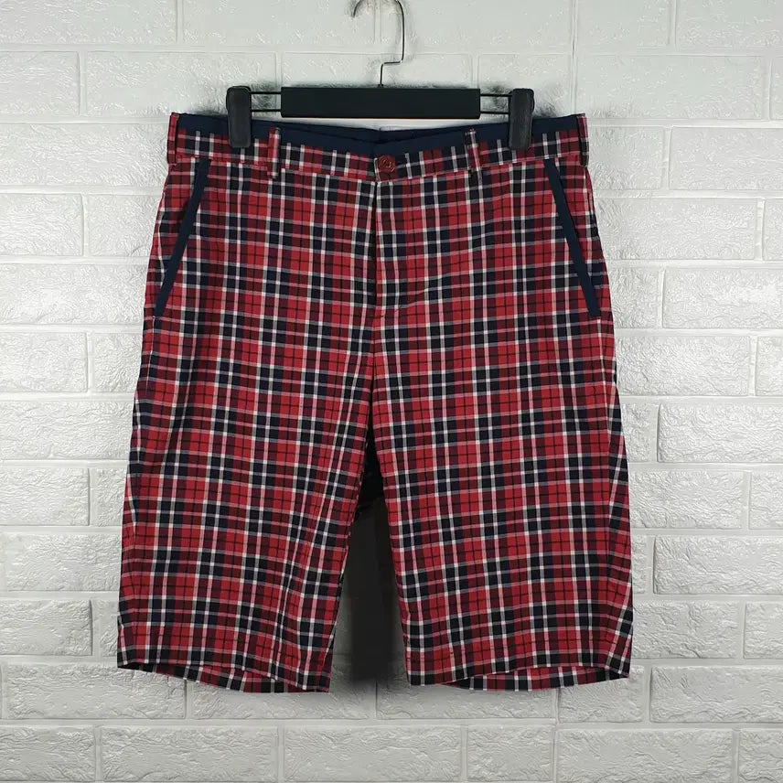 [BUNJANG] Disney Golf Check Shorts (Men's 33) / [33]디즈니 골프 체크 반바지
