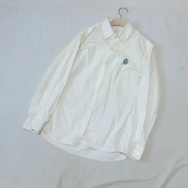 [BUNJANG] DUNST White Embroidered Detail Shirt / 던스트 화이트 셔츠