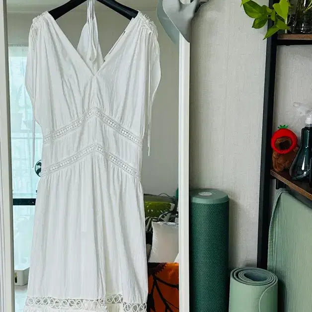 [BUNJANG] IRO White Punching Maxi Dress / (새상품) IRO 화이트 맥시 드레스 롱 원피스