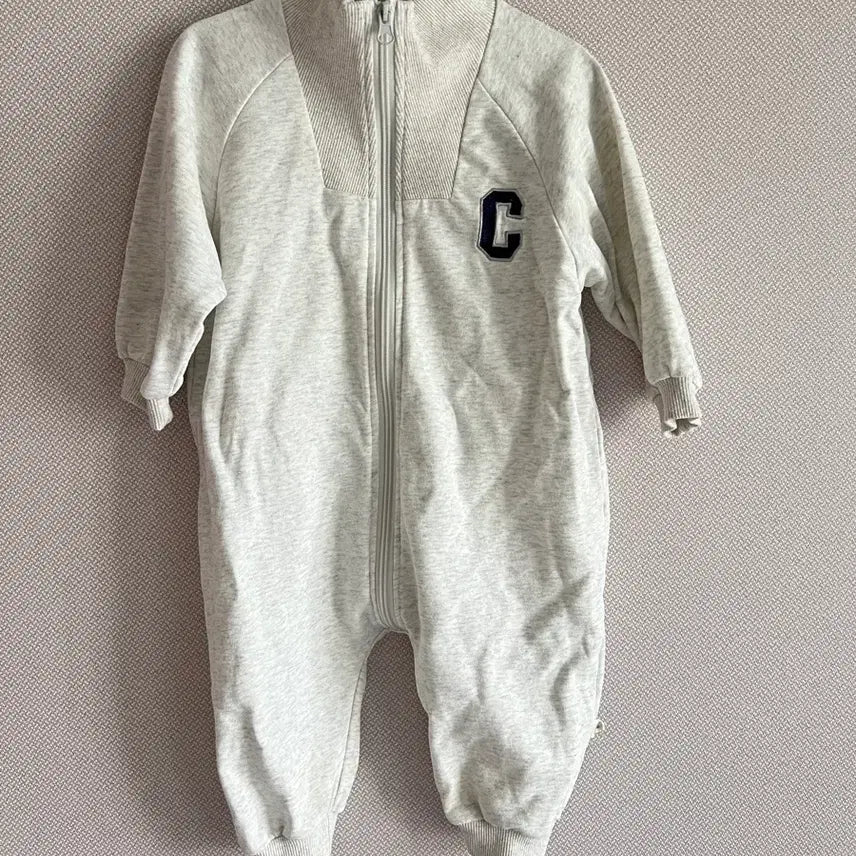[BUNJANG] Light Grey Hooded Zip-Up Jacket Size 80 / 후드집업 라이트 그레이 80