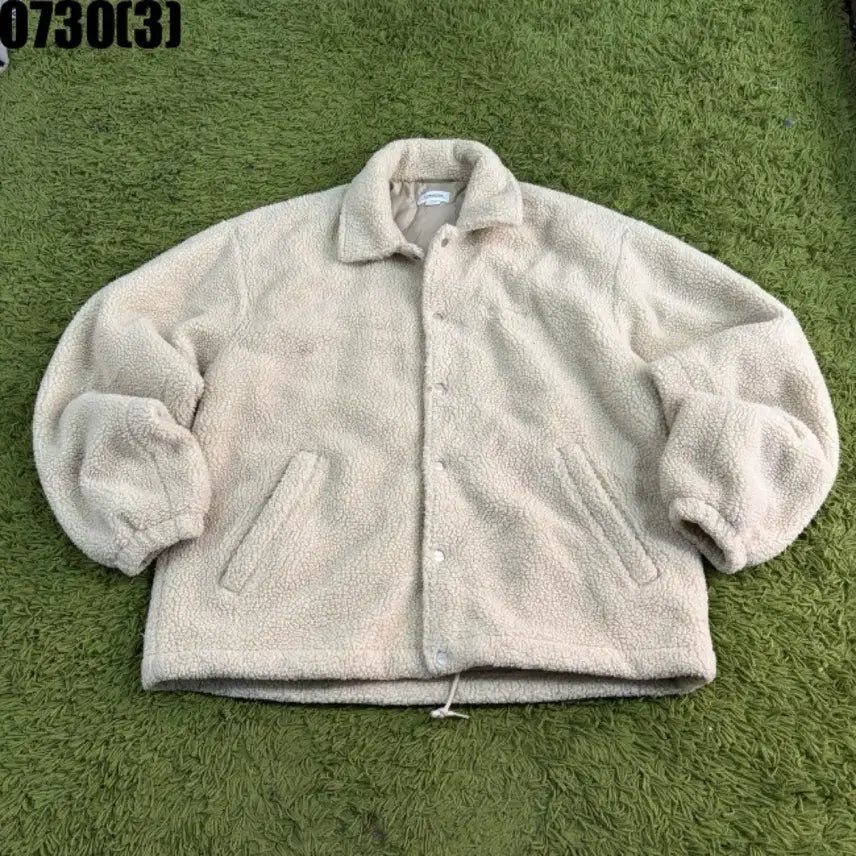 [BUNJANG] Covernat Boa Fleece Jacket Beige L / 커버낫 보아털 자켓 베이지 L 7/30