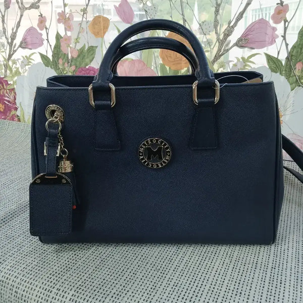 [BUNJANG] Metropolis Navy Tote Bag / 메트로시티 토트백 네이비