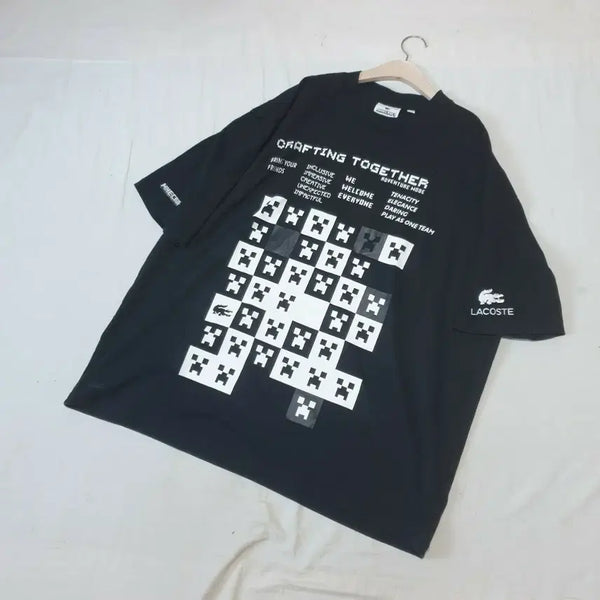 [BUNJANG] Lacoste Minecraft Collaboration Short-Sleeve T-Shirt / 라코스테 마인크래프트 콜라보 반팔 티셔츠
