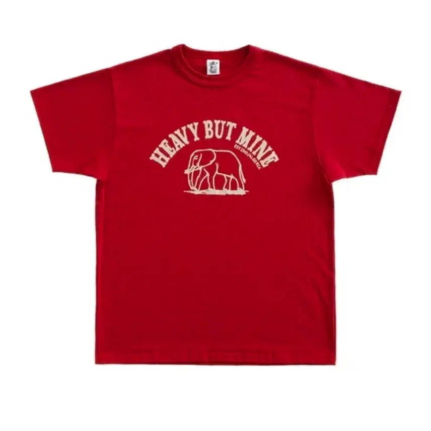 [BUNJANG] XL Collect Pieces HEAVY BUT MINE T-SHIRT (RED) / [XL] 컬렉트피시스 HEAVY BUT MINE T-SHIRTS (RED)