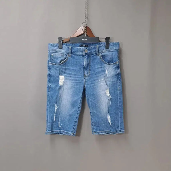 [BUNJANG] HUM Damage Washing Shorts / HUM 데미지 워싱 반바지