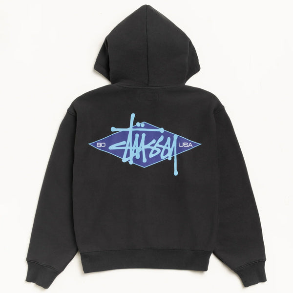 [BUNJANG] Stussy Basic Diamond Hoodie Zip-Up 26SS / [해외] 스투시 베이직 다이아몬드 후드집업 26SS