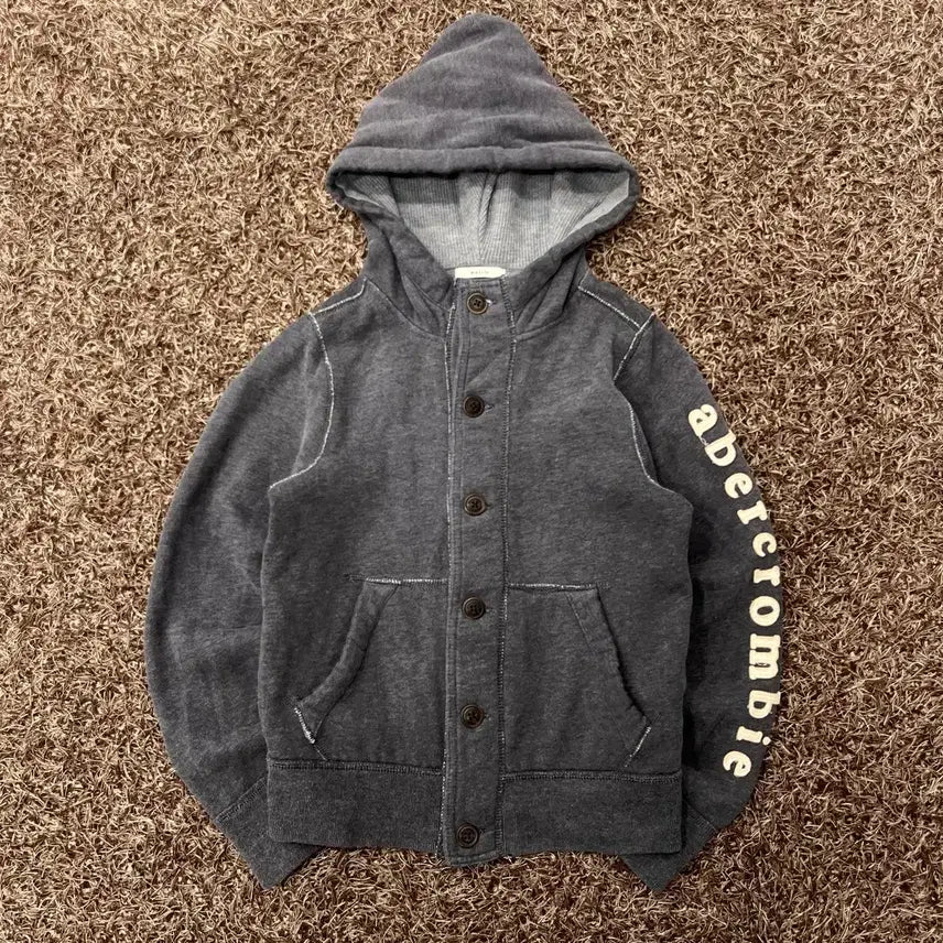 [BUNJANG] Abercrombie & Fitch Button-Up Hooded Cotton Jacket / M 아베크롬비 버튼 후드 코튼 자켓