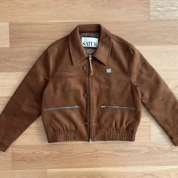 [BUNJANG] Seters Theo Fox Suede Short Jacket / 세터 테오 폭스 스웨이드 숏 자켓 WS