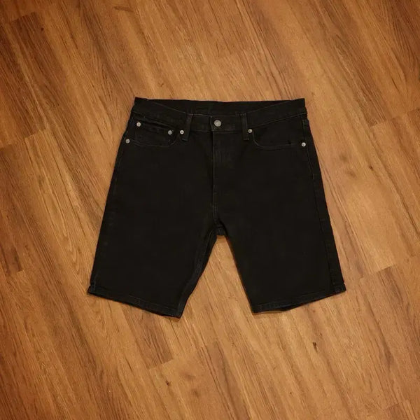 [BUNJANG] Levi's 405 Black Slim Tapered Denim Shorts (Size 32-33) / 리바이스 405 블랙 데님 반바지 판매