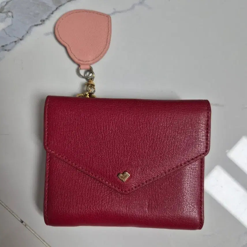 [BUNJANG] JILLSTUART Heart Detail Bifold Wallet / 질스튜어트 하트 반지갑