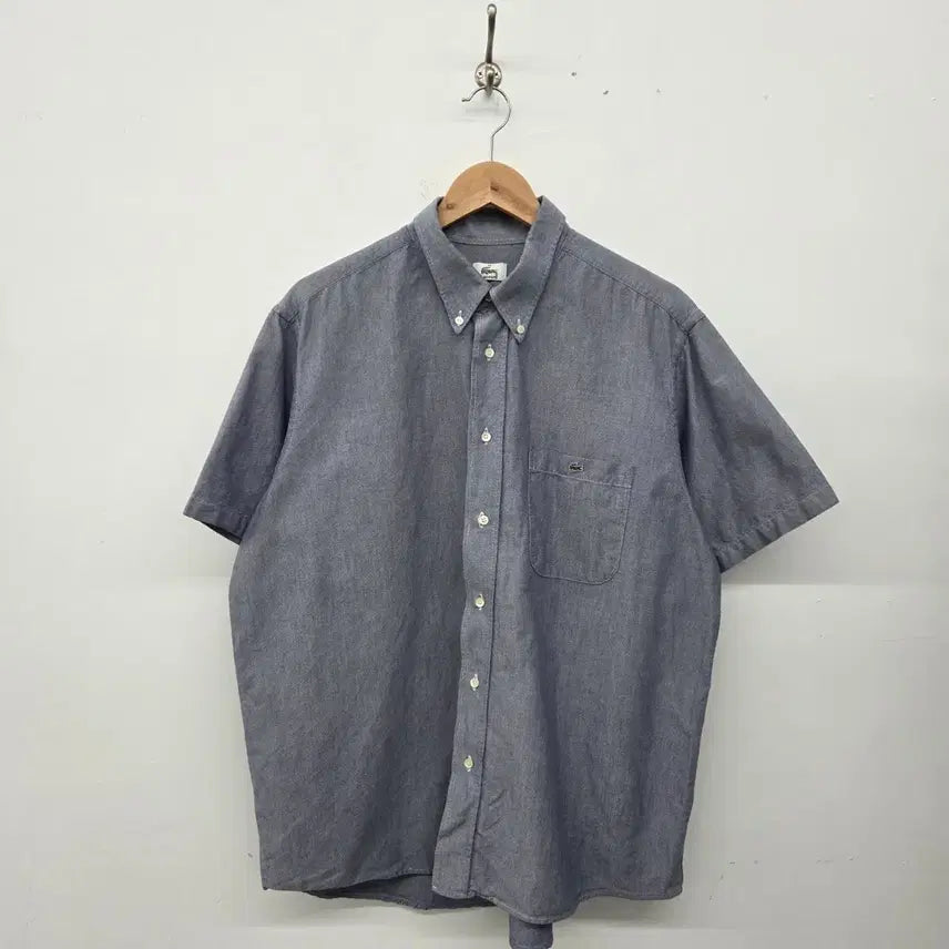 [BUNJANG] Lacoste Short Sleeve Shirt Navy Men's XL / 라코스테 반팔 셔츠 네이비 남XL