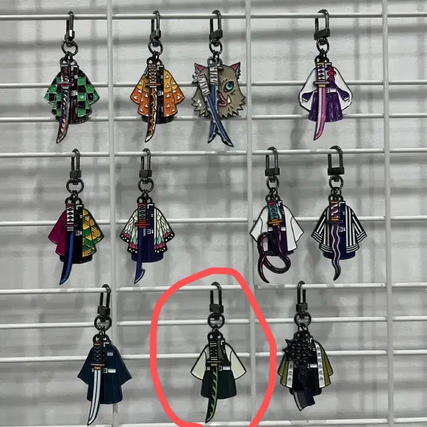 [BUNJANG] Demon Slayer Sanemi Pop-up Acrylic Keyring / 귀멸의칼날 팝업키링 사네미