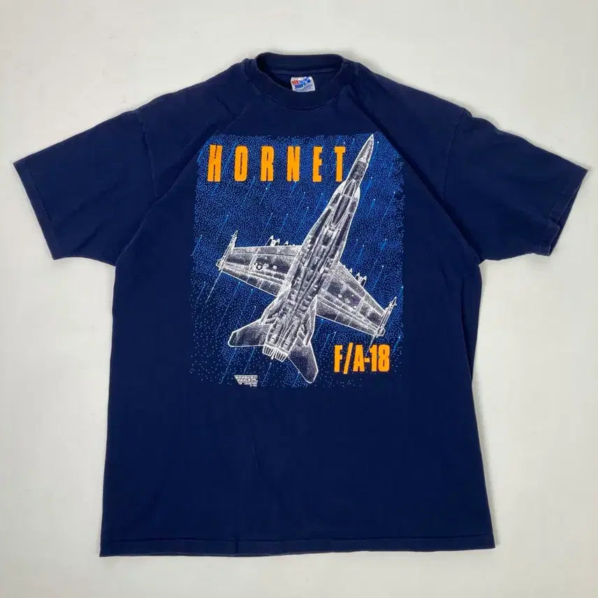[BUNJANG] 90s Blackbird F/A-18 Hornet T-Shirt Navy XL / 90s Blackbird F/A-18 Hornet Tee (navy)