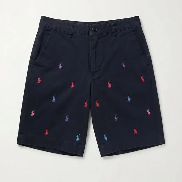 [BUNJANG] Polo Ralph Lauren Navy Embroidered Shorts Size S / 폴로 랄프로렌 네이비 자수 반바지 S