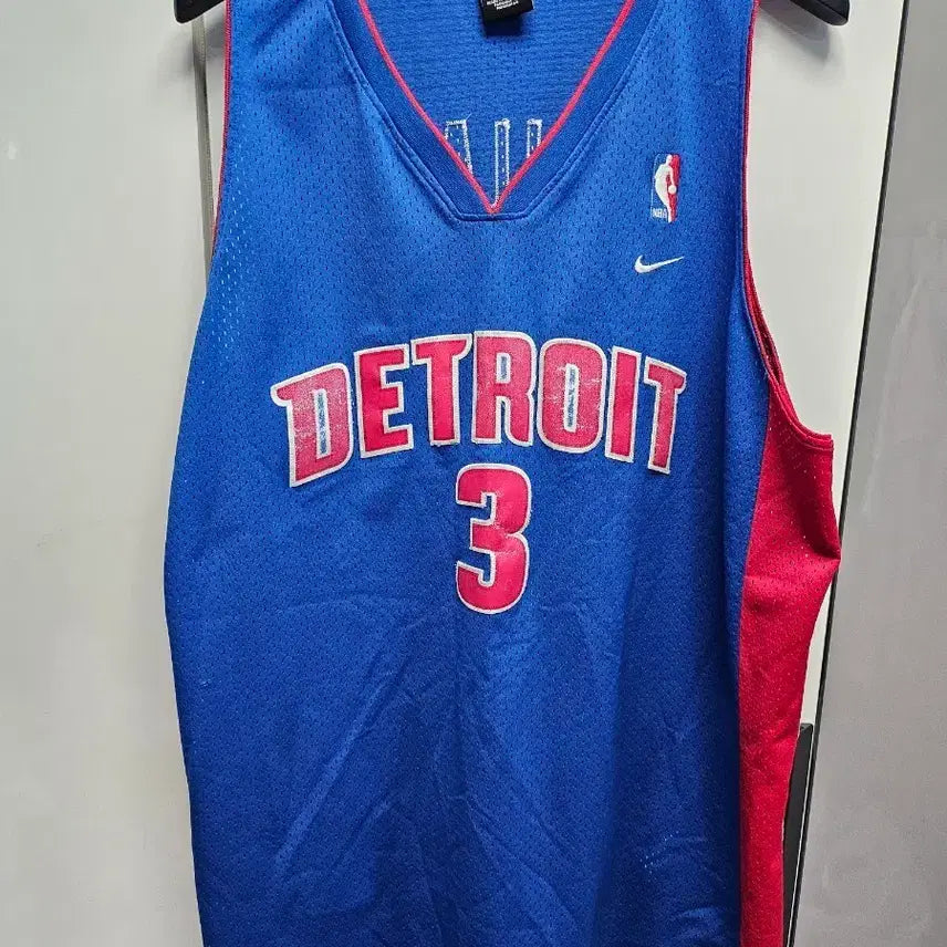 [BUNJANG] Nike Detroit Basketball Jersey #3 Wallace 2XL / 나이키 디트로이트 농구 저지 2XL 3번 월레스
