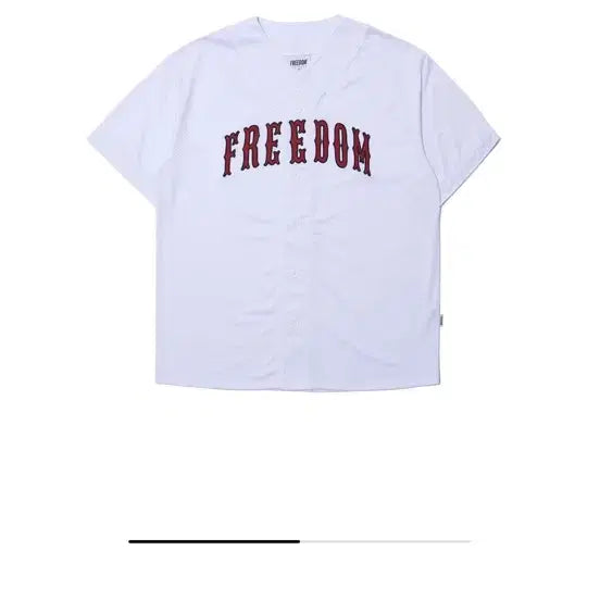 [BUNJANG] Freedom Baseball Jersey White / 프리덤 베이스볼저지 화이트