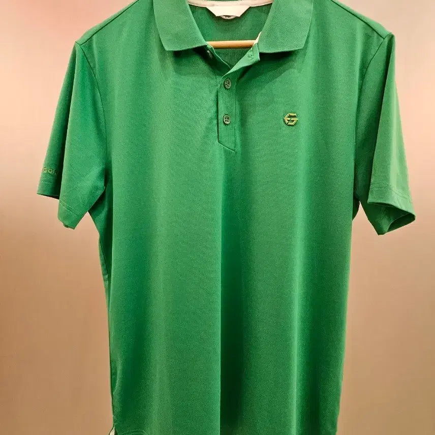 [BUNJANG] Elle Golf Men's Performance Short Sleeve Polo Shirt Green / 엘르골프 남성 기능성 반팔 카라티 그린 100(M) 상태좋음
