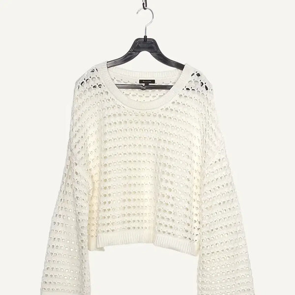 [BUNJANG] Massimo Dutti Ivory Eyelet Knit - Size S / 마시모두띠 Massimo Dutti 아이보리 펀칭 니트 S_A609