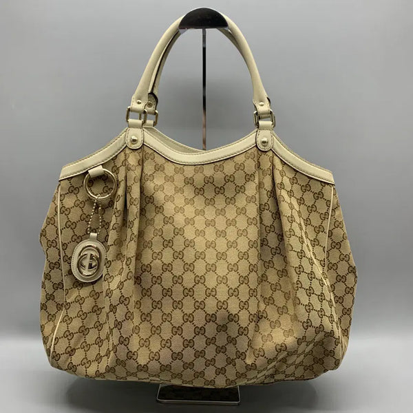 [BUNJANG] Gucci GG Logo Suky Hobo Bag / 267002924 구찌 GG 로고 캔버스 수키백 211943