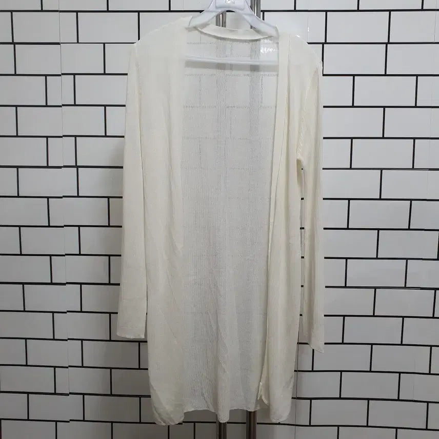 [BUNJANG] White See-Through Cardigan / 흰-300 시스루 가디건