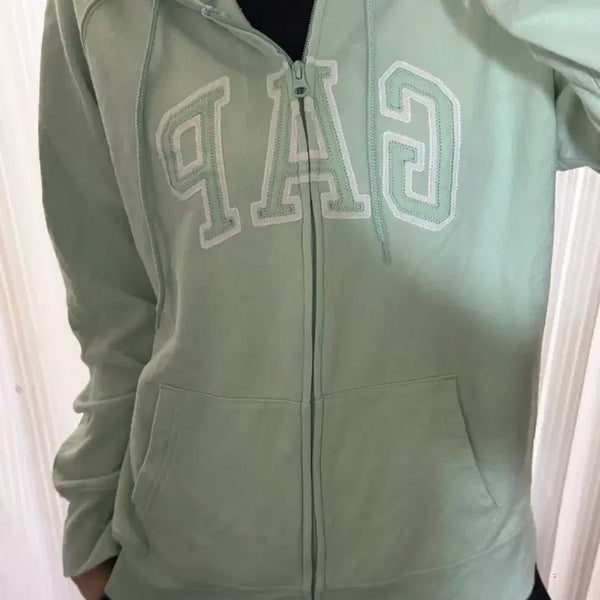 [BUNJANG] GAP Mint Hooded Zip-Up XL / 갭 민트 후드집업 XL