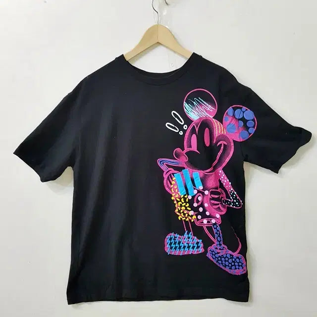[BUNJANG] Disney x Zara Black Cotton T-Shirt / 디즈니 ZARA 티셔츠 블랙