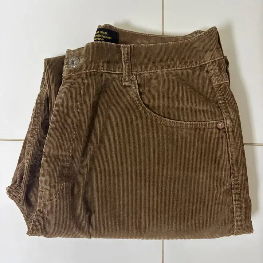 [BUNJANG] Blind Files Bush Pants Size 2 Brown Corduroy / 블라인드파일즈 부쉬 2사이즈