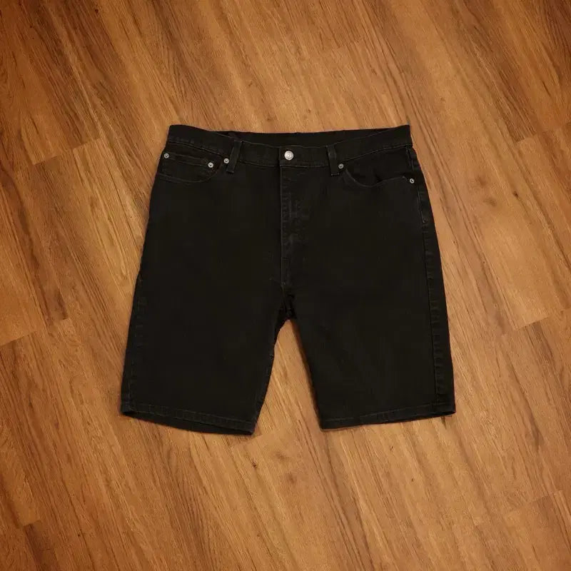 [BUNJANG] Levi's 505 Regular Fit Black Denim Shorts / 리바이스 505 블랙 데님 반바지 판매
