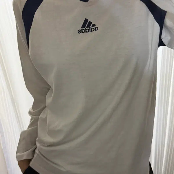 [BUNJANG] Adidas White Long Sleeve XL / 아디다스 화이트 롱슬리브 XL