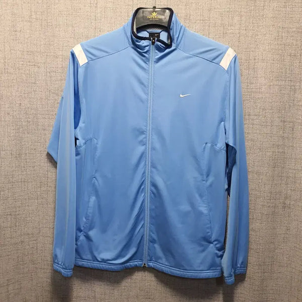 [BUNJANG] Nike Light Blue Swoosh Dri-FIT Track Top Jersey M / 나이키 라이트 블루 스우시 드라이핏  트랙탑 져지 M