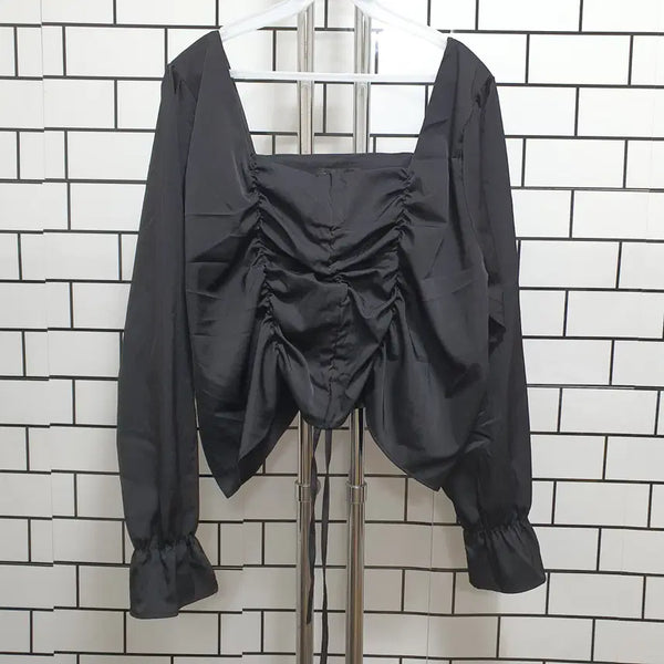 [BUNJANG] Square Neck Blouse / 형-3 스퀘어넥 블라우스