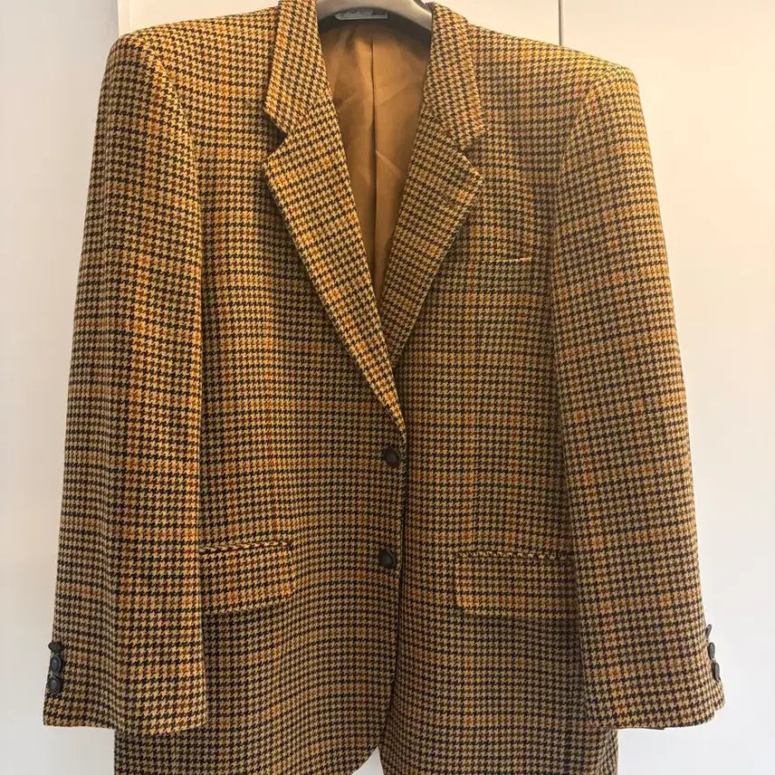 [BUNJANG] Balmain Houndstooth Wool Blazer Jacket / 발망 울 하운드투스 블레이저 자켓 100