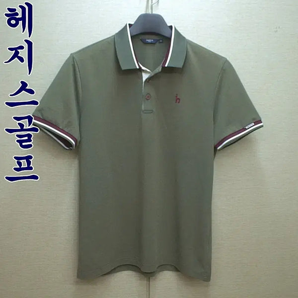 [BUNJANG] Hazzys Golf Men's Cotton Blend Short Sleeve Polo Shirt Size 100 / 0414-헤지스골프(100)면폴리,반팔카라티셔츠/구제시장
