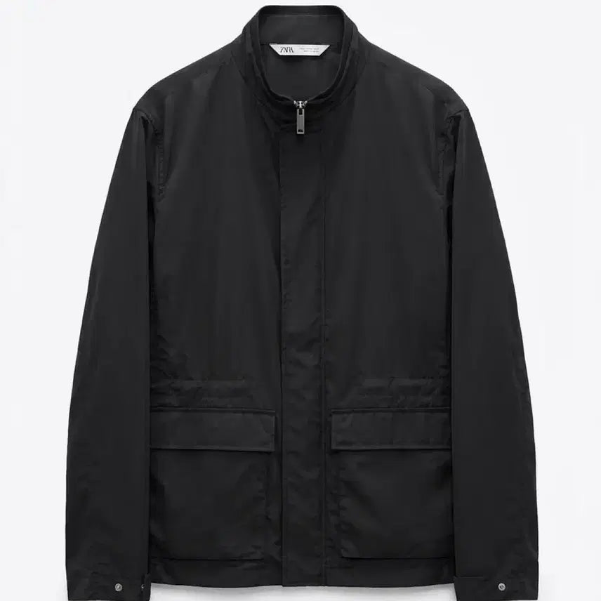 [BUNJANG] Zara Men's Black Premium Material Jumper Jacket / 남성M/ 자라 고급소재 블랙 점퍼 자켓