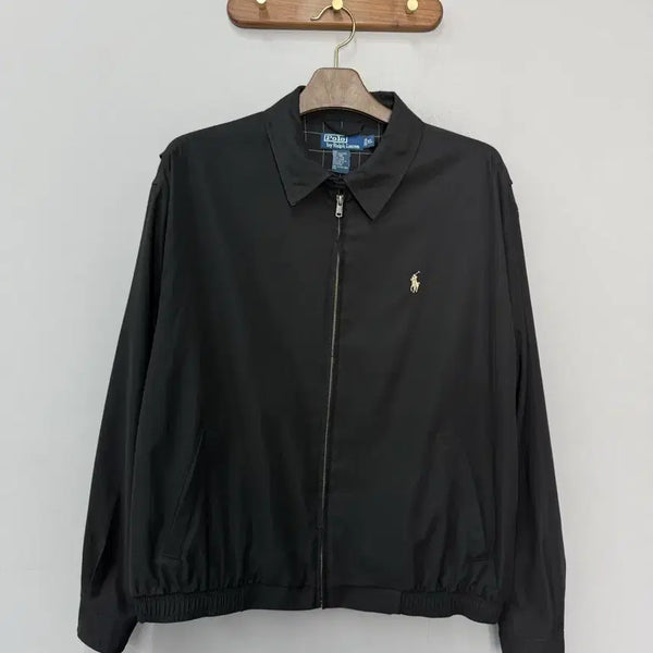 [BUNJANG] Polo Ralph Lauren Polyshell Swing Top Jacket Black XL / 폴로 랄프로렌 폴리쉘 스윙톱 블랙 자켓 H3251