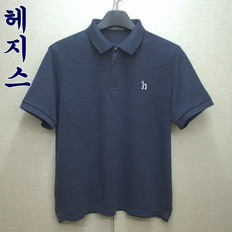 [BUNJANG] Hazzys Men's Cotton Short Sleeve Polo Shirt Navy / 0415-헤지스(100)순면,반팔카라티셔츠/구제시장