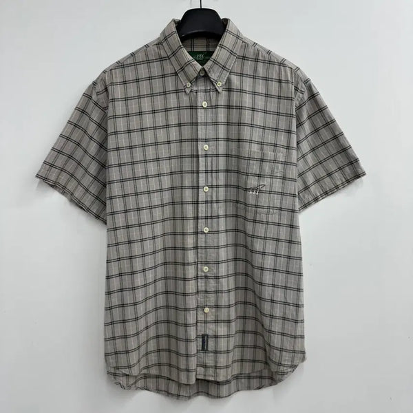[BUNJANG] Henry Cotton Men's Loose Fit Short Sleeve Shirt XL / 105 헨리코튼 남자 루즈핏 반팔 셔츠