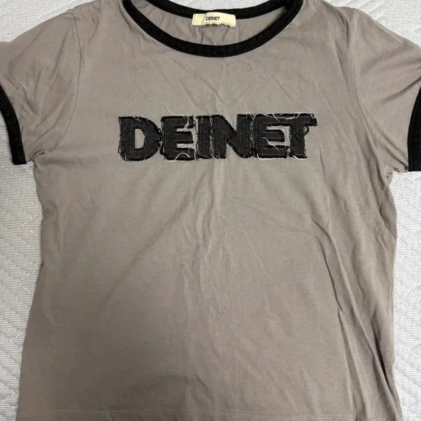 [BUNJANG] Dainity Ringer T-Shirt Grey / 다이닛 링거티 그레이