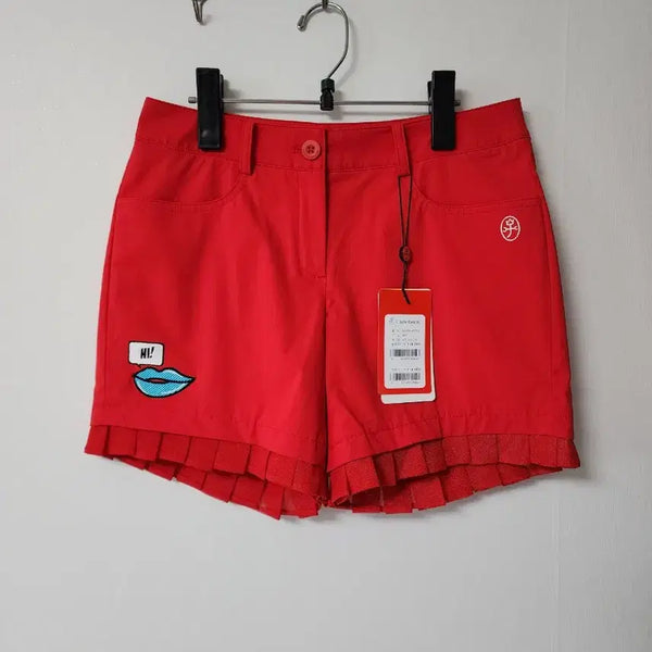 [BUNJANG] Castelbajac Women's Red Golf Shorts Size 67 / 카스텔바작 여성 골프 반바지 67 레드
