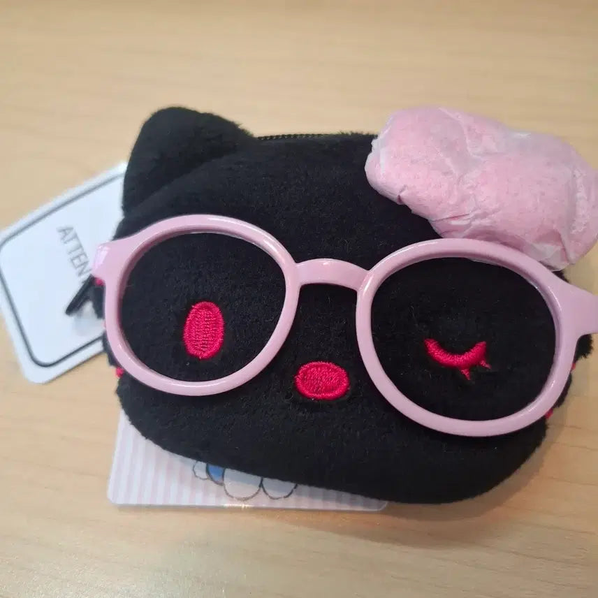 [BUNJANG] Sanrio Hello Kitty Face Coin Pouch / 산리오 헬로키티 안경 얼굴 페이스 동전 파우치