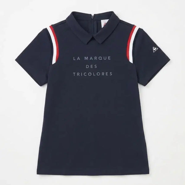 [BUNJANG] Le Coq Sportif Golf Women's Navy Short Sleeve Polo T-Shirt / 여성85/ 르꼬끄 골프 네이비 반팔 카라 티