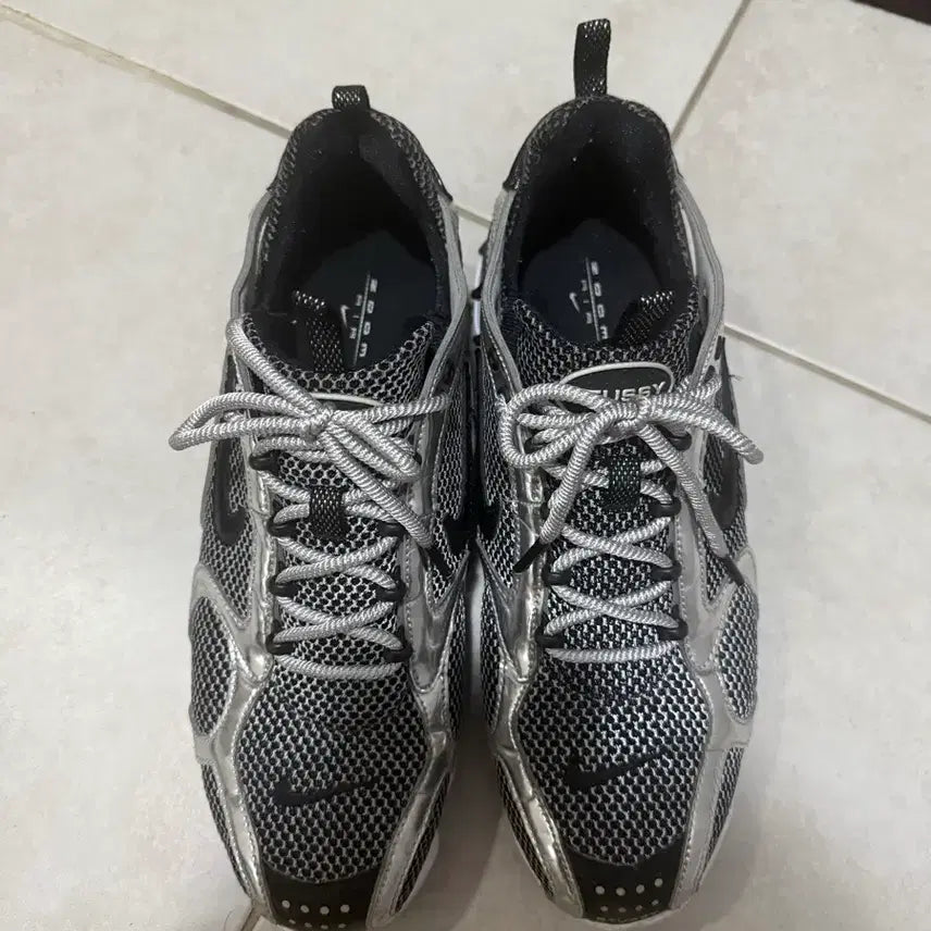 [BUNJANG] Nike x Stussy Air Zoom Spiridon Cage 2 Pure Platinum Sneakers / 나이키 x 스투시 에어 줌 스피리돈 케이지 2 퓨어 플래티넘