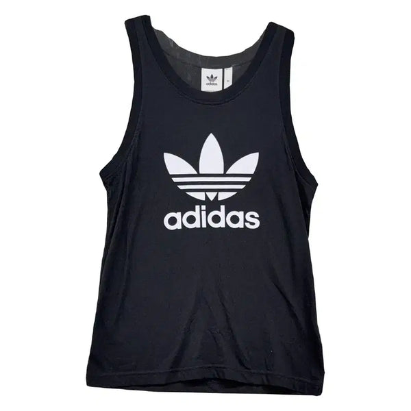 [BUNJANG] Adidas Printed Black Sleeveless Tank Top XS / 아디다스 프린팅 블랙 민소매 나시 XS