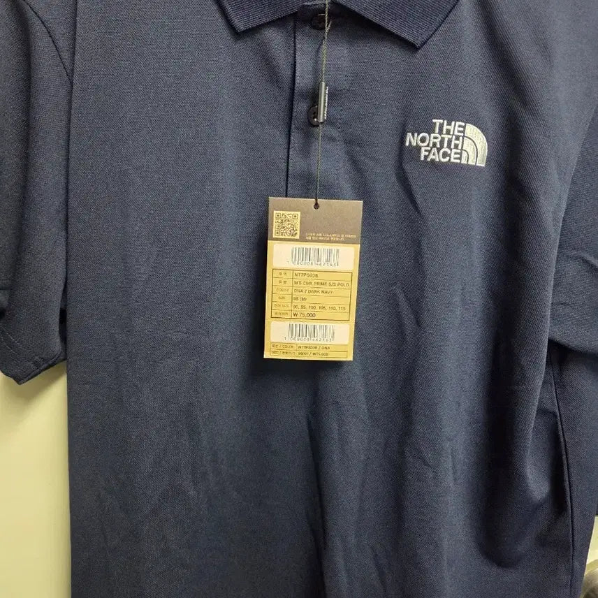 [BUNJANG] The North Face Men's Short Sleeve Polo Shirt Navy M / 노스페이스 반팔 카라티 남성용 네이비 M사이즈