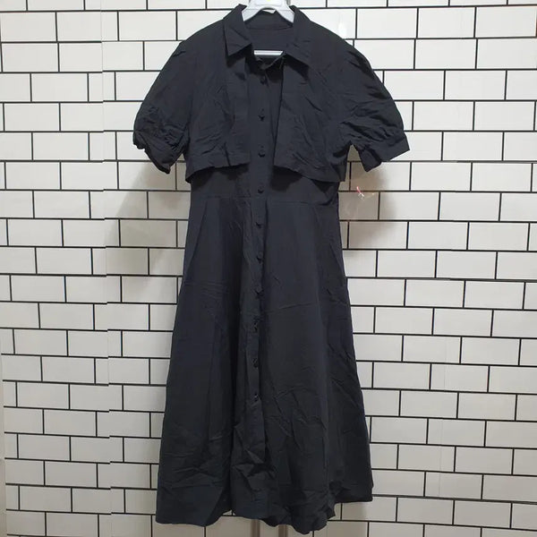 [BUNJANG] Women's Half-Sleeve Long Dress / 형-8 반팔 롱원피스